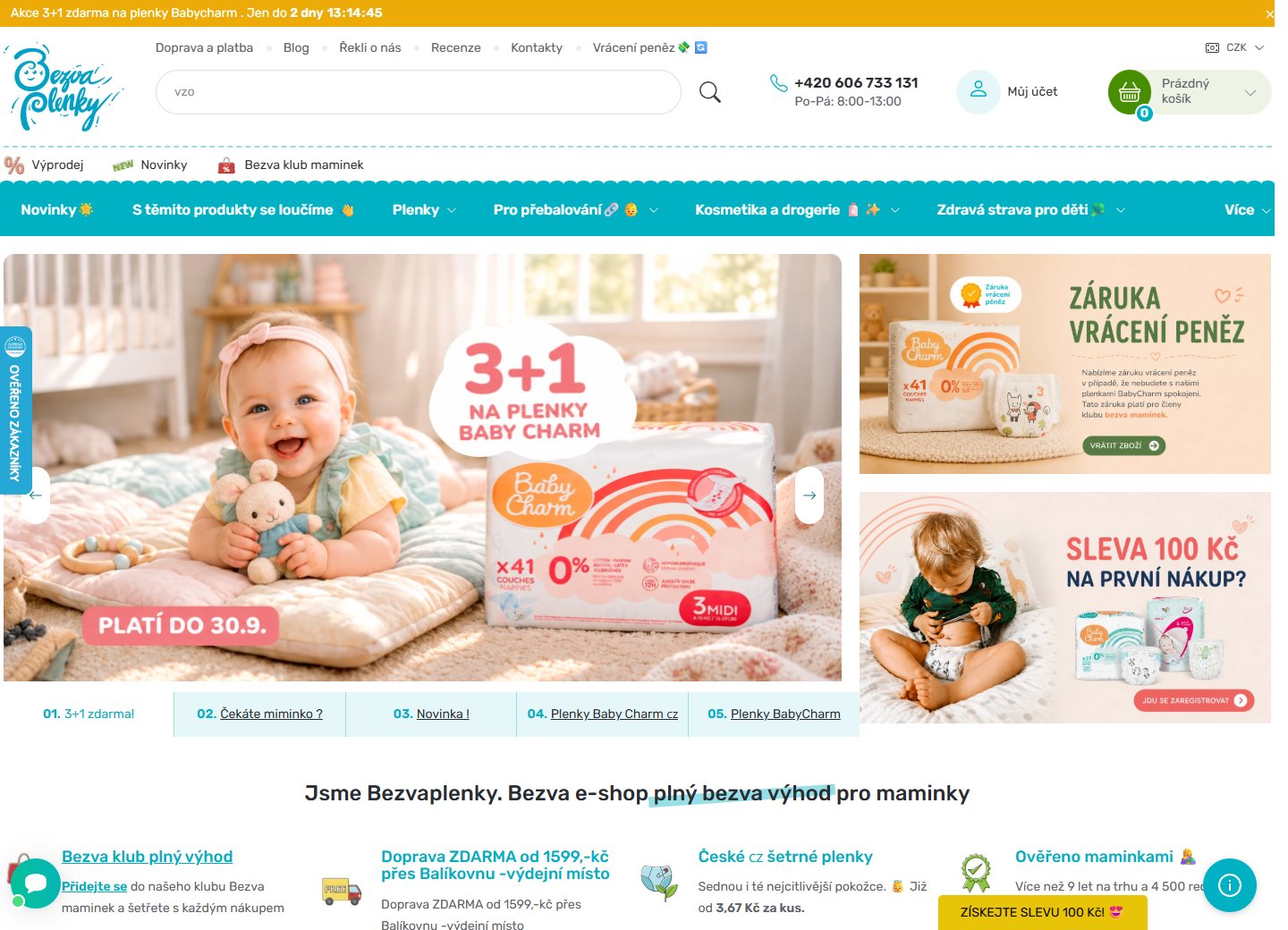 Náhled e-shopu Bezvaplenky